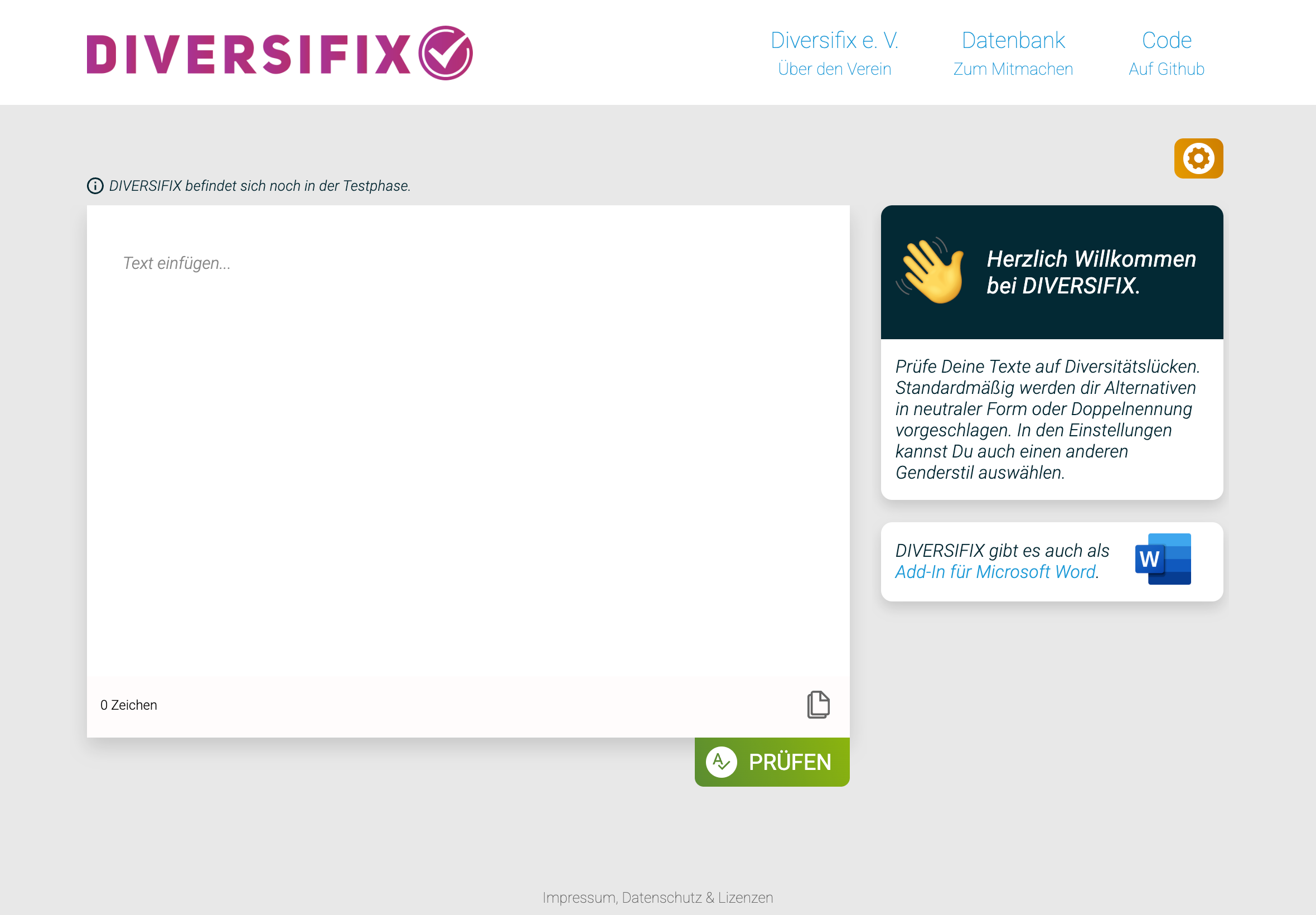 Diversifix screenshot